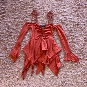 CURRENT MOOD f is for fairies handkerchief dress in rust